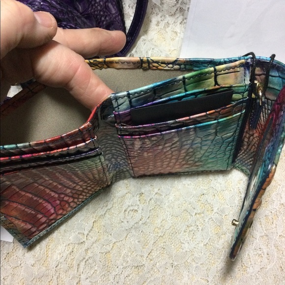 FINAL$ NWT BRAHMIN ULTRAVIOLET CROSSBODY & AWESTRUCK WALLET- bundle offer only - Picture 5 of 9
